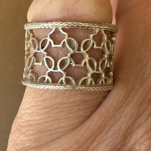 Disney sterling silver two tons Mickey icon ring Rebecca Hook.